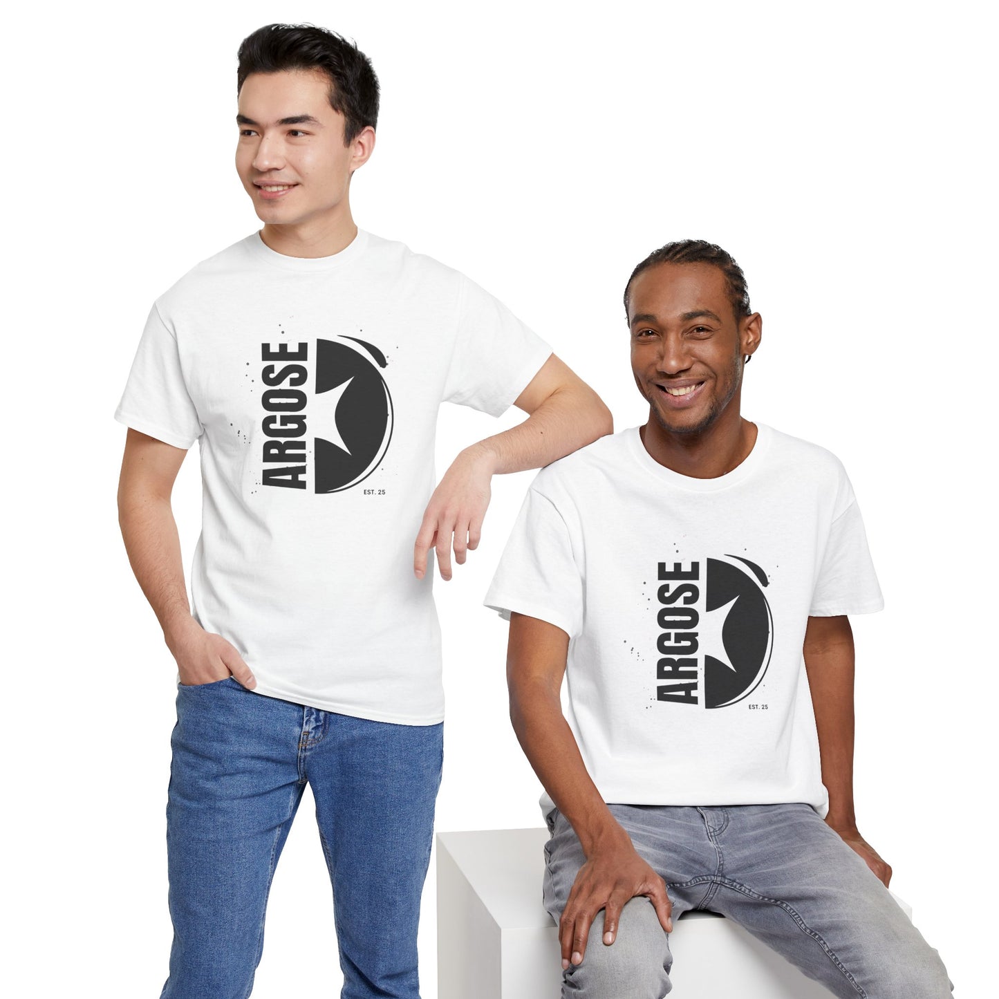 Halved - Casual Unisex Heavy Cotton Tee Light Colours