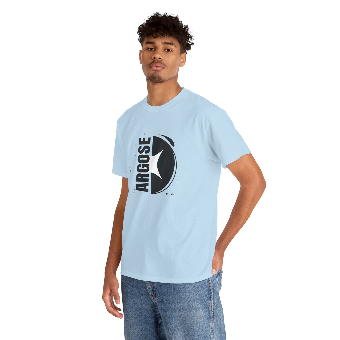 Halved - Casual Unisex Heavy Cotton Tee Light Colours