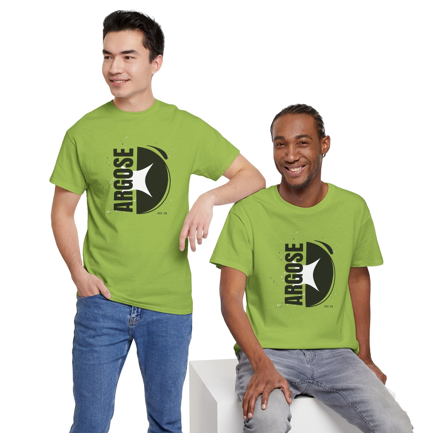 Halved - Casual Unisex Heavy Cotton Tee Light Colours
