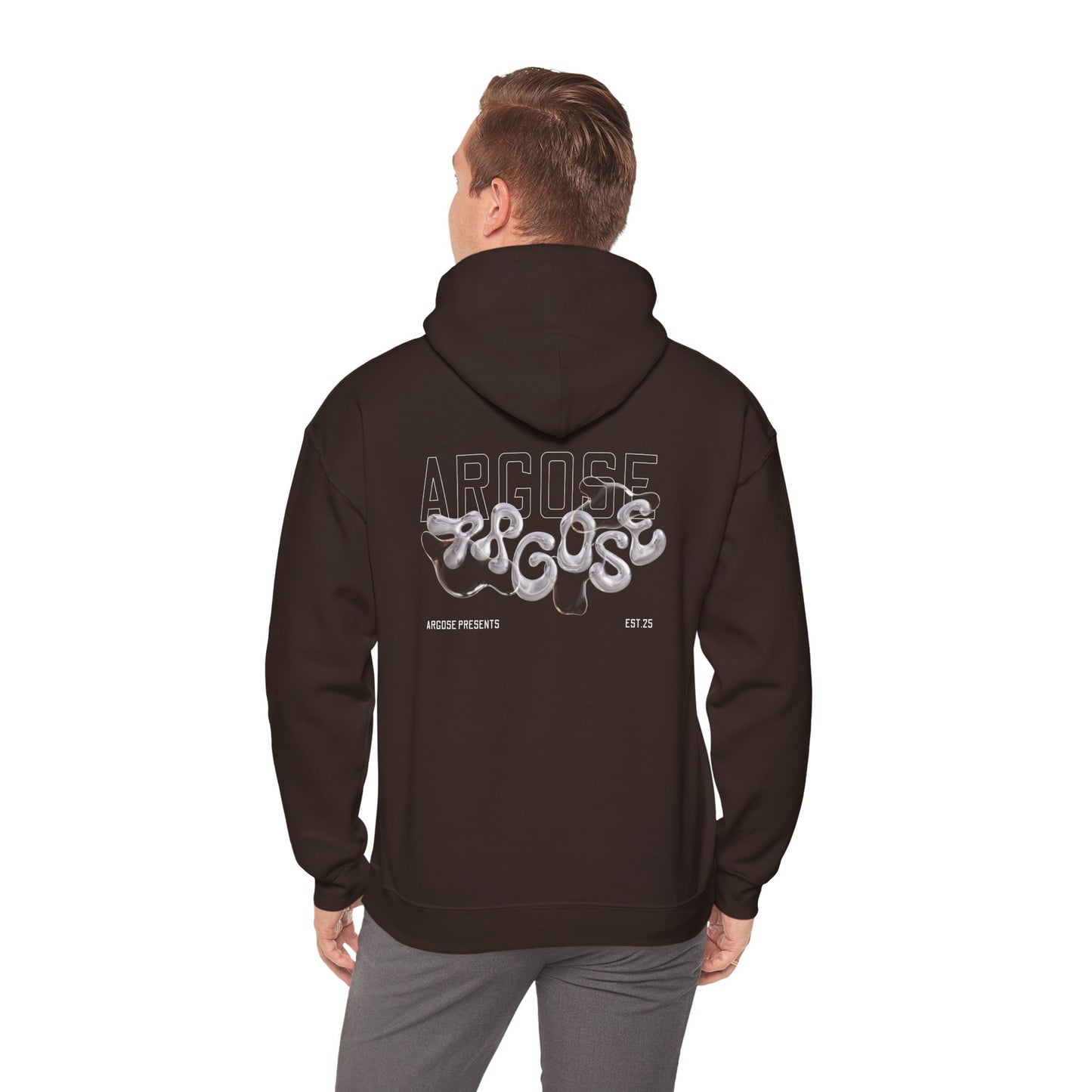 Steel Bubbled - Casual Unisex Hoodie Dark Colours