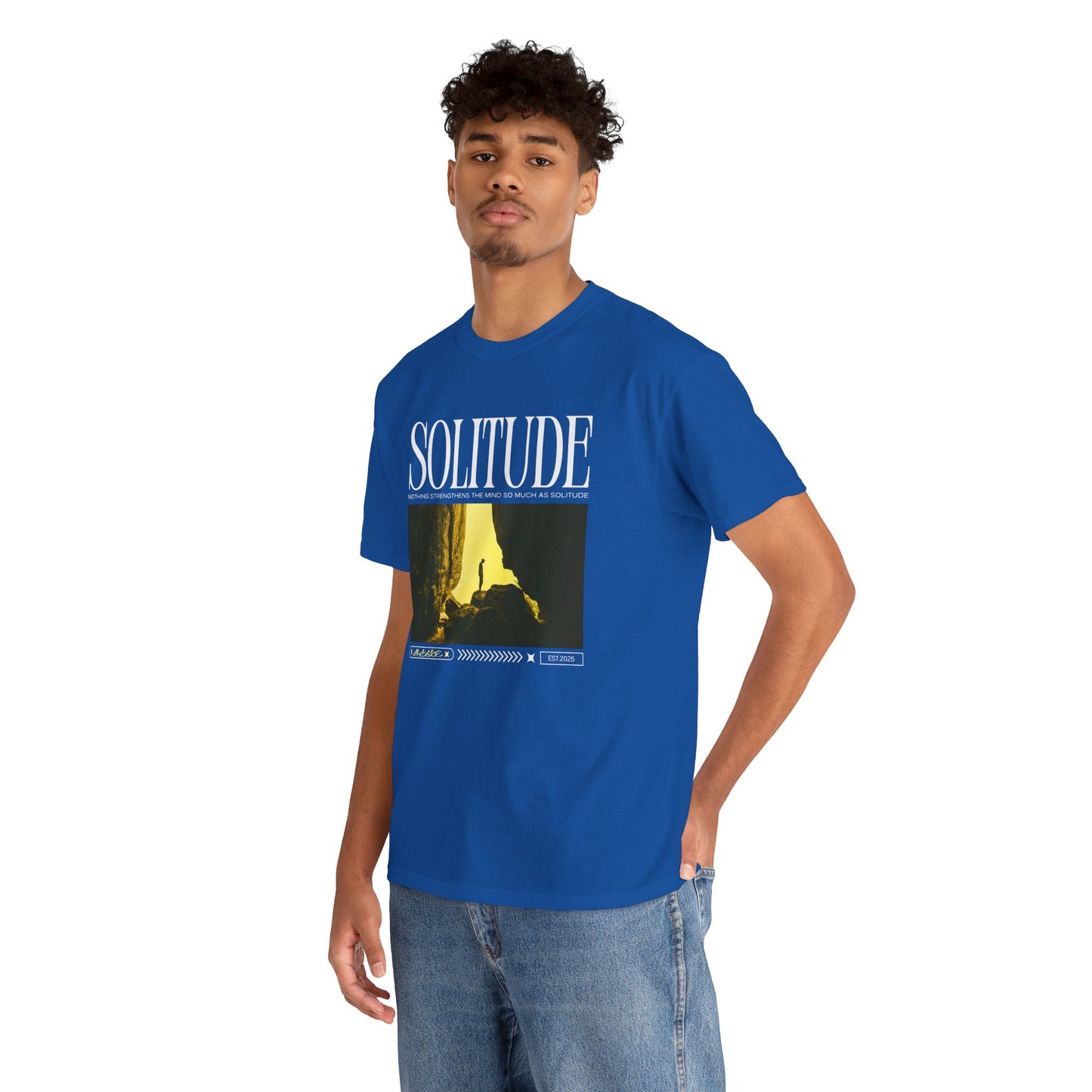 Solitude - Casual Unisex Heavy Cotton Tee Dark Colours