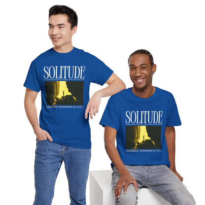 Solitude - Casual Unisex Heavy Cotton Tee Dark Colours