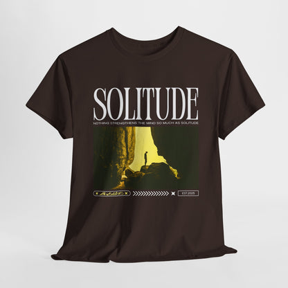 Solitude - Casual Unisex Heavy Cotton Tee Dark Colours