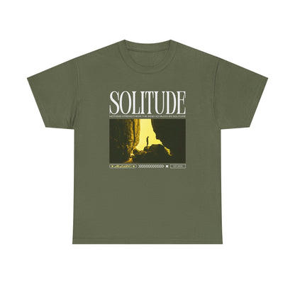Solitude - Casual Unisex Heavy Cotton Tee Dark Colours
