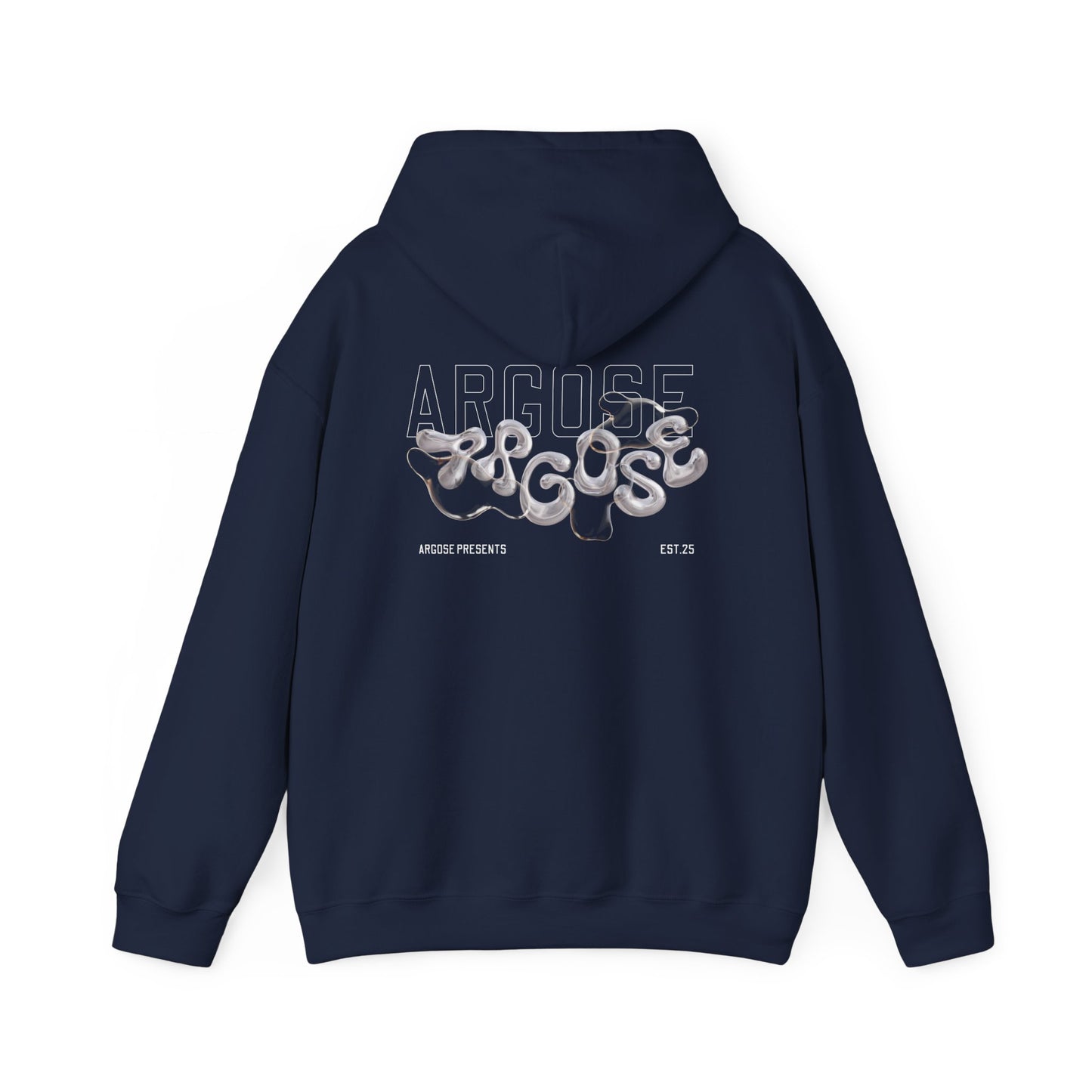Steel Bubbled - Casual Unisex Hoodie Dark Colours
