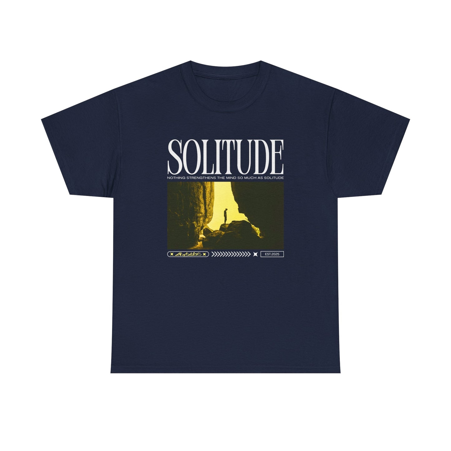 Solitude - Casual Unisex Heavy Cotton Tee Dark Colours