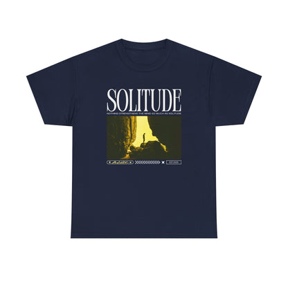 Solitude - Casual Unisex Heavy Cotton Tee Dark Colours
