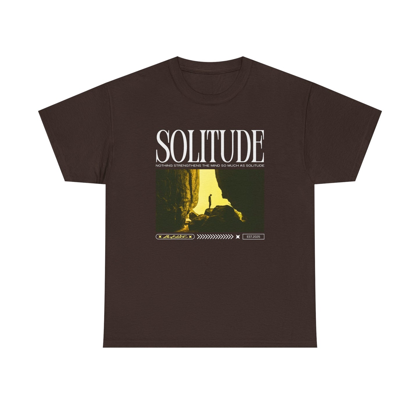 Solitude - Casual Unisex Heavy Cotton Tee Dark Colours