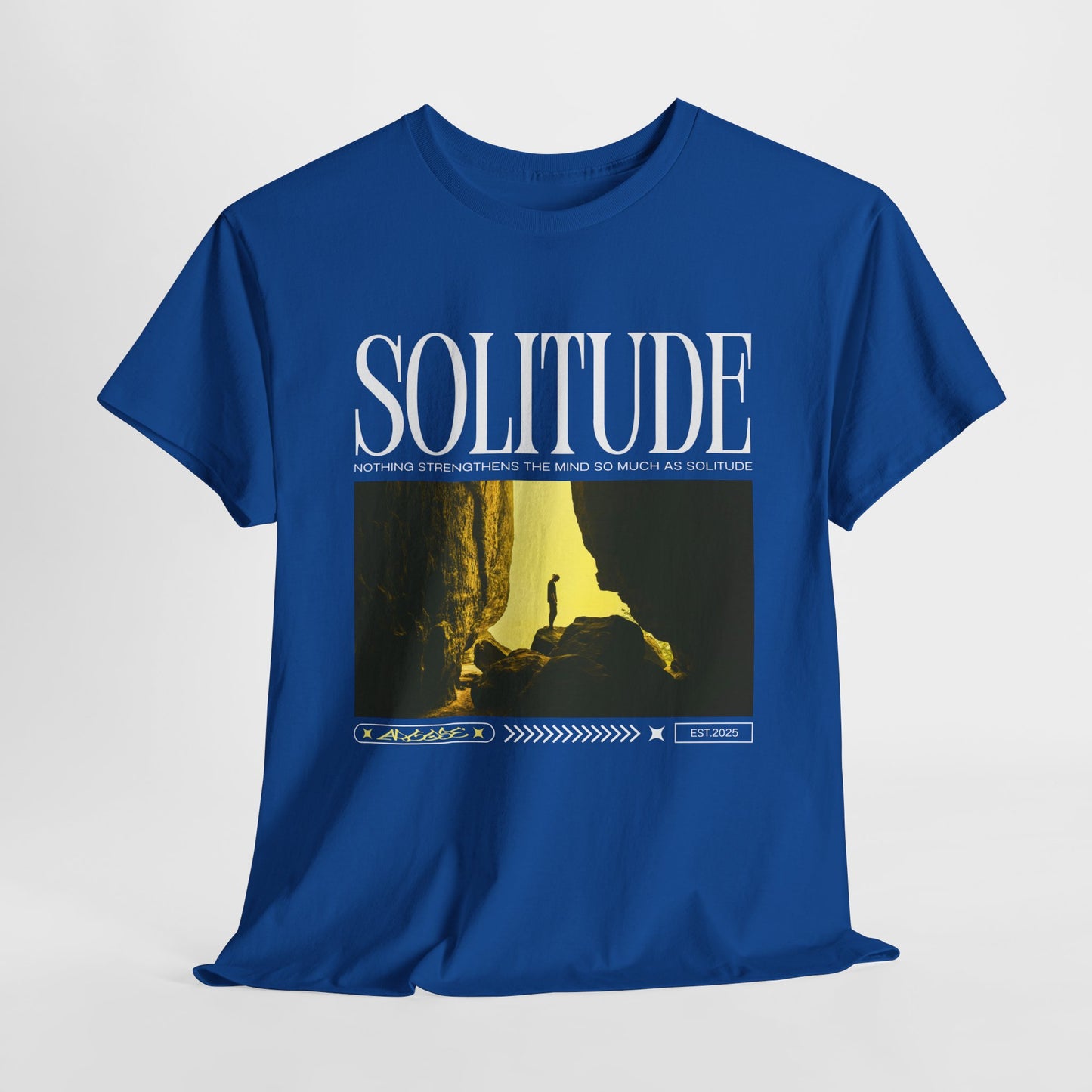 Solitude - Casual Unisex Heavy Cotton Tee Dark Colours