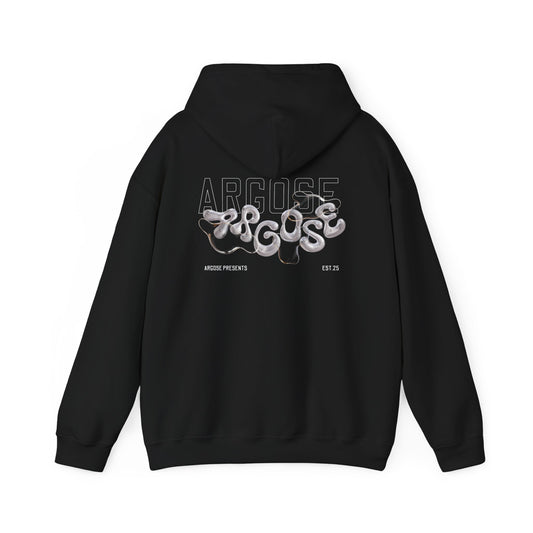 Steel Bubbled - Casual Unisex Hoodie Dark Colours