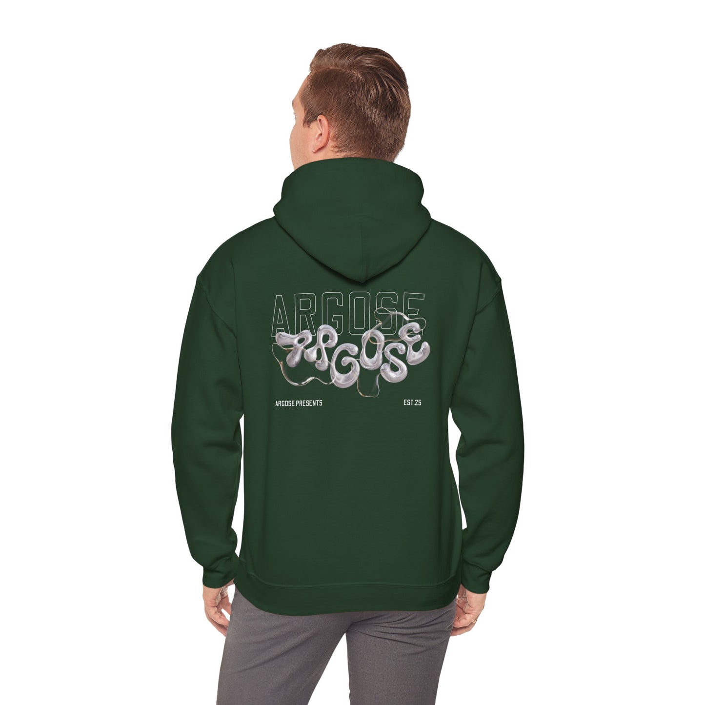 Steel Bubbled - Casual Unisex Hoodie Dark Colours