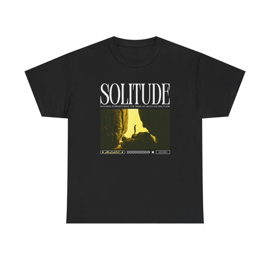 Solitude - Casual Unisex Heavy Cotton Tee Dark Colours